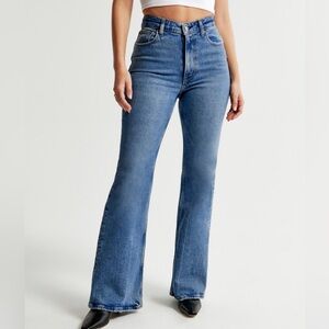 Abercrombie & Fitch Curve Love Ultra High Rise 70’s Vintage Flare